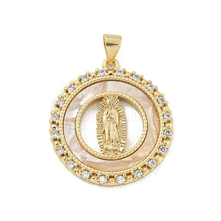 Rack Plated Brass Pendant KK-P270-05D-G-1