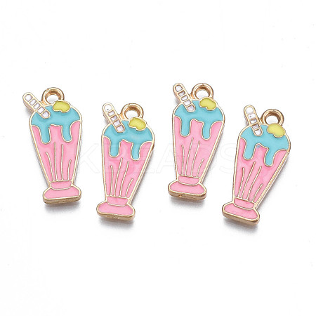 Rack Plating Alloy Enamel Pendants X-PALLOY-N172-033B-1