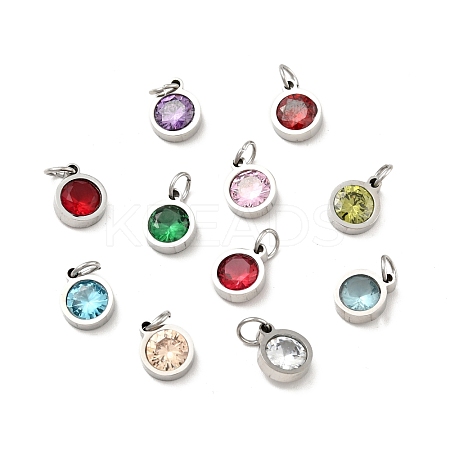 304 Stainless Steel Pendants STAS-D189-07P-C-1