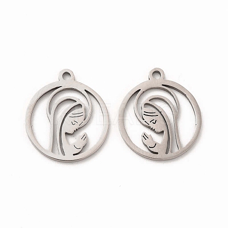 Non-Tarnish 201 Stainless Steel Pendants STAS-E188-12P-1