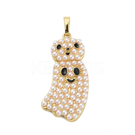 Halloween Brass Enamel Pendants KK-F915-02C-G-1