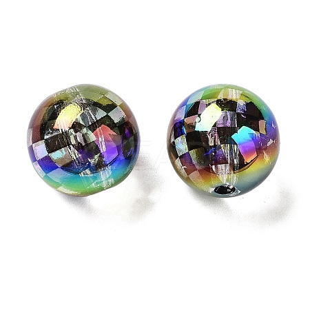 UV Plated Acrylic Beads OACR-O008-03B-1