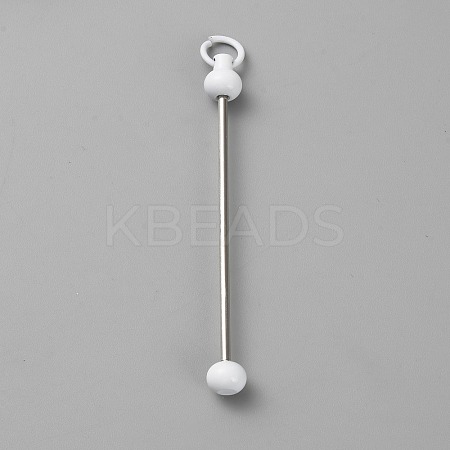 Iron Bar Beadable Keychain for Jewelry Making DIY Crafts IFIN-SZC0005-01A-06-1