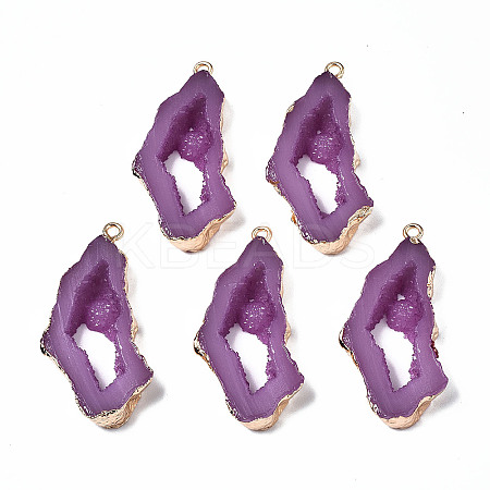 Druzy Resin Pendants LS-RESI-R428-018C-1