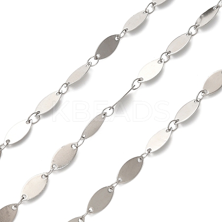 304 Stainless Steel Oval Link Chains CHS-A016-63P-A-1