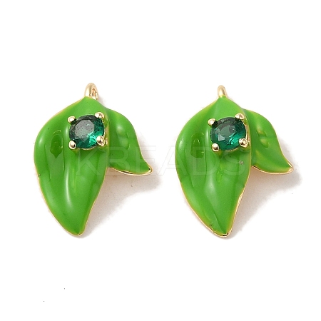 Brass Enamel Pendants X-KK-S368-06G-1