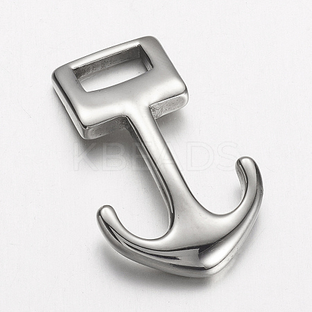 Non-Tarnish 304 Stainless Steel Anchor Hook Clasps LS-STAS-D166-14P-1