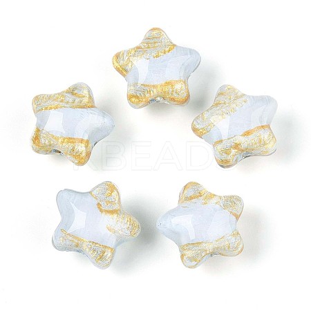 Transparent Resin Enamel Beads RESI-N043-02B-1