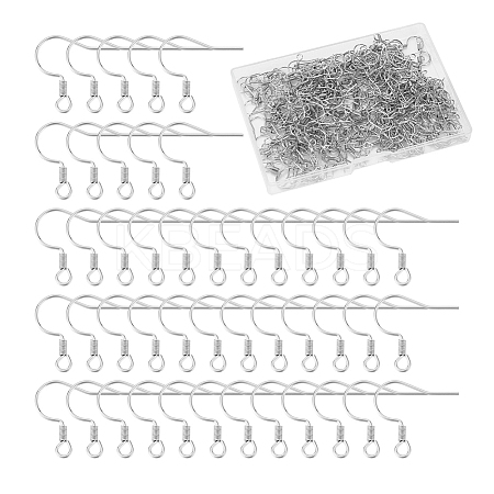 300Pcs 316 Surgical Stainless Steel Earring Wire STAS-UN0058-27-1