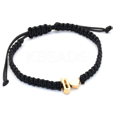 Alloy Beads Braided Bead Bracelets FS-WGADCE6-21-1