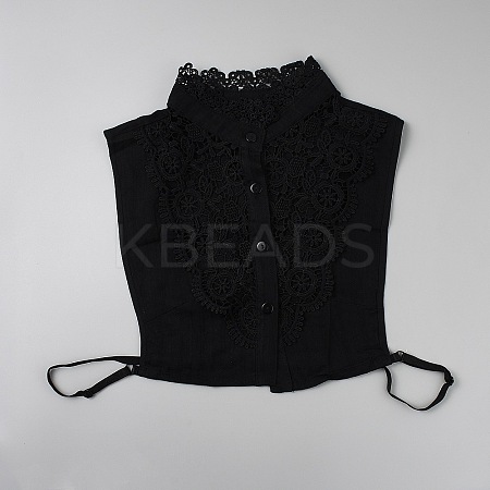 Detachable Cotton Shirt Women False Collar AJEW-WH20054-049A-1