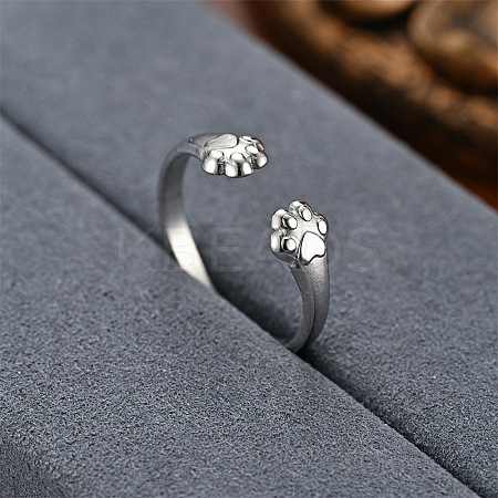 Fashionable 201 Stainless Steel Cuff Rings FS-WG0D738-01-1