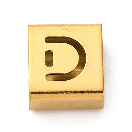 Ion Plating(IP) 304 Stainless Steel Square Slide Charms STAS-L132-01D-G-1