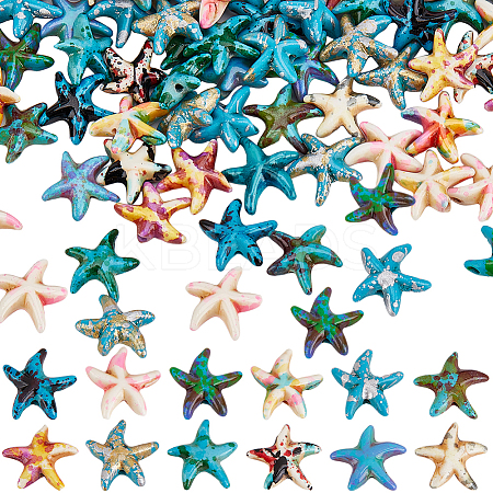 120Pcs 12 Colors Synthetic Turquoise Dyed Beads G-SC0003-26A-1