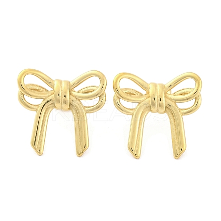 Ion Plating(IP) 304 Stainless Steel Stud Earrings for Women EJEW-N054-21G-1