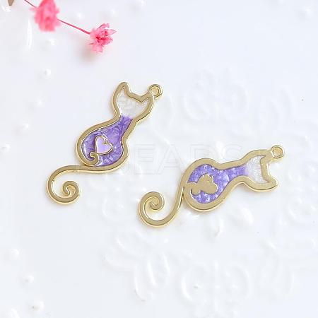 Alloy Enamel Pendants INS-PW0002-06A-03-1