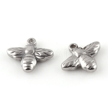 Tarnish Resistant 201 Stainless Steel Charms X-STAS-Q195-03-1