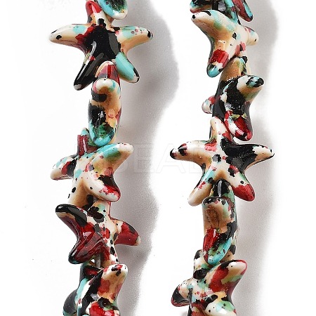 Synthetic Turquoise Dyed Beads Strands G-P507-04I-1