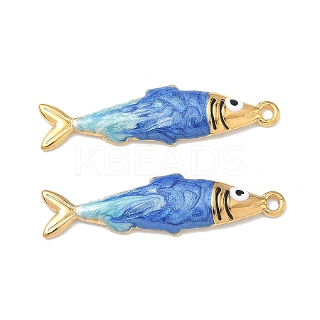 304 Stainless Steel Enamel Pendants STAS-K295-58A-G-1