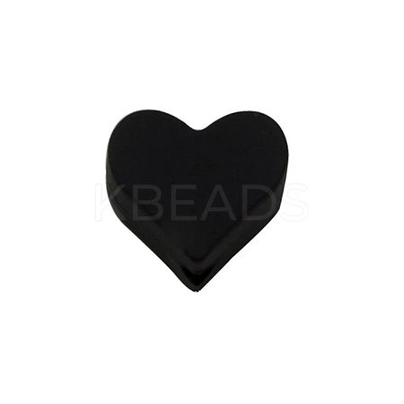 Heart Food Grade Eco-Friendly Silicone Beads LS-SIL-WH0013-56O-1