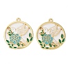 Rack Plating Alloy Enamel Pendants LS-FIND-Q099-04A-02-1