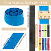 8Pcs 8 Colors PU Leather Anti-slip Badminton Tennis Racket Grip Tape DIY-SP0005-46-2