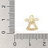Christmas Theme Brass Micro Pave Cubic Zirconia Charms  KK-P278-02B-G-3