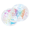 2Pcs 2 Styles PET Rainbow Window Clings Stickers DIY-GF0007-66-1