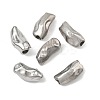 Hammered 304 Stainless Steel Beads STAS-B127-01P-11-1