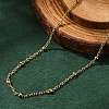 304 Stainless Steel Satellite Chain Necklaces NJEW-L173-012-G-1