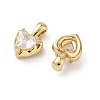Brass Micro Pave Cubic Zirconia Charms LS-KK-L260-11A-G-2