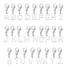 26Pcs 26 Styles 201 Stainless Steel Letter A~Z Pendant Decorations HJEW-UN00005-1