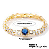 Minimalist Brass Rhinestone Chain Bracelets for Women OD4455-3-1
