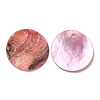 Spray Painted Natural Akoya Shell Pendants SHEL-F007-15B-14-2