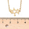 304 Stainless Steel Chemical Symbol Pendant Necklaces NJEW-Z073-03G-05-5
