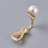 Brass Clip-on Earring Findings KK-WH0033-63G-2