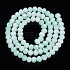 Two-Tone Imitation Jade Glass Beads Strands GLAA-T033-01B-04-2