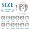 12Pcs 12 Colors Tibetan Style Alloy Big Pendants FIND-TA0004-24-2