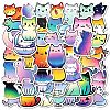 50Pcs Cartoon Cat Paper Sticker LS-STIC-C012-02-2