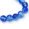 Baking Paint Crackle Glass Bead Strands CCG-S001-6mm-16-3