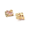 Brass Micro Pave Cubic Zirconia Pendants KK-A259-16G-2