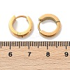304 Stainless Steel Polishing Effect Hoop Earrings EJEW-M001-31G-5