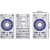 2Pcs 2 Style 304 Stainless Steel Cutting Dies Stencils DIY-FG0001-92-2