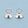 201 Stainless Steel Bead Cap Pendant Bails STAS-L244-27D-S-2