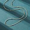 2.5MM Brass Ball Snake Chain Necklaces for Women Men KK-P302-03G-2