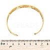 Lotus 304 Stainless Steel Open Cuff Bangle for Woman LS-BJEW-M112-01G-2