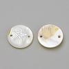 Freshwater Shell Links connectors SHEL-Q009-001P-2