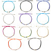 11Pcs 11 Colors Adjustable Glass Seed Beads Braided Bead Bracelets IF7120-13-1