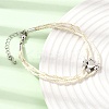 Polyester Multi-Strand Bracelets FB-CBA983F-02P-4