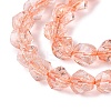 Crackle Transparent Glass Beads Strands GLAA-N068-02A-09-4